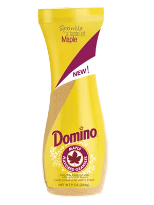 Maple Flavored Granules Flip Top Canister | Domino® Sugar